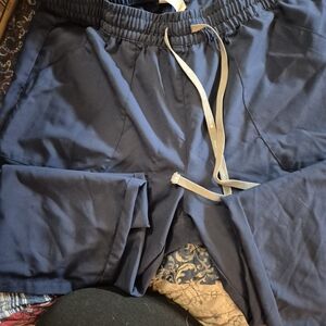 Men's Navy Elastic-Waist Drawstring Pants